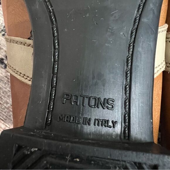 VINTAGE Fabiano Cross Country Ski Shoes Men Sz 6.5 Italy VTG Rare Patons Leather - Picture 9 of 11